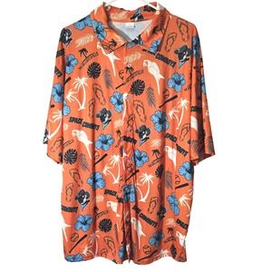 Space Cowboys SugarLand Margaritaville island-style Hawaiian shirt, MIP, size XL